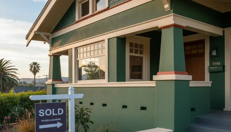 Freshly painted Oakland, CA home exterior with smooth, weather-resistant finish by local house painters