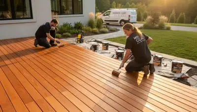 Professional deck staining and refinishing by house painters in Oakland, CA for lasting outdoor protection