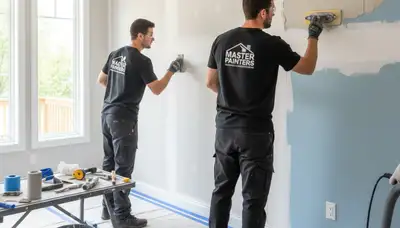 Professional drywall repair and wall painting in Oakland, CA home interior by expert painters