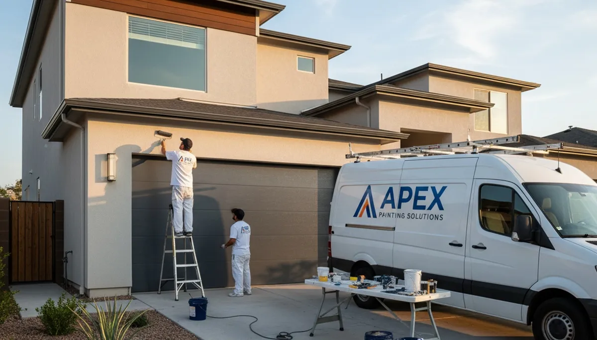 Professional garage door painting in Oakland, CA enhancing curb appeal with durable exterior finishes