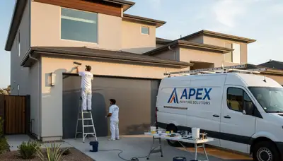 Professional garage door painting in Oakland, CA enhancing curb appeal with durable exterior finishes