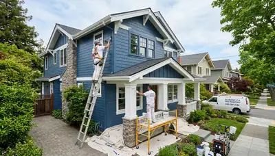 Professional house painters in Oakland, CA providing expert residential exterior painting services